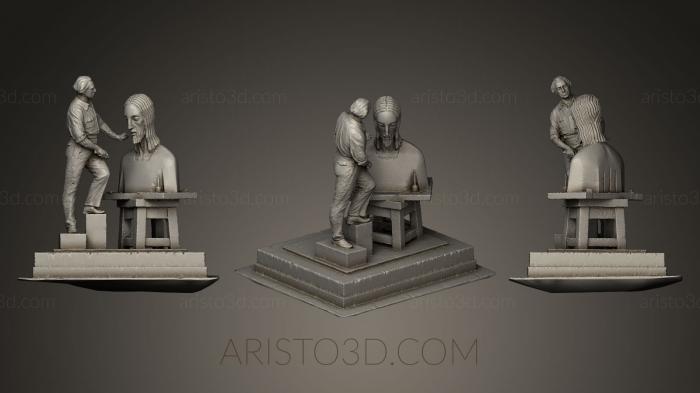 Statues of famous people (STKC_0216) 3D model for CNC machine